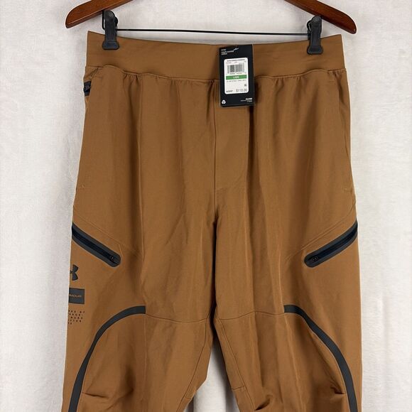 Under Armour UA Men's Unstoppable Cargo Jogger Pants Large 1352026 Brown NWT - Picture 3 of 7